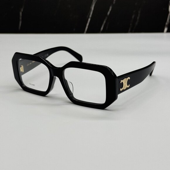 NEW CELINE CL50155F 001 BLACK WOMEN EYEGLASSES CELINE - Picture 1 of 11